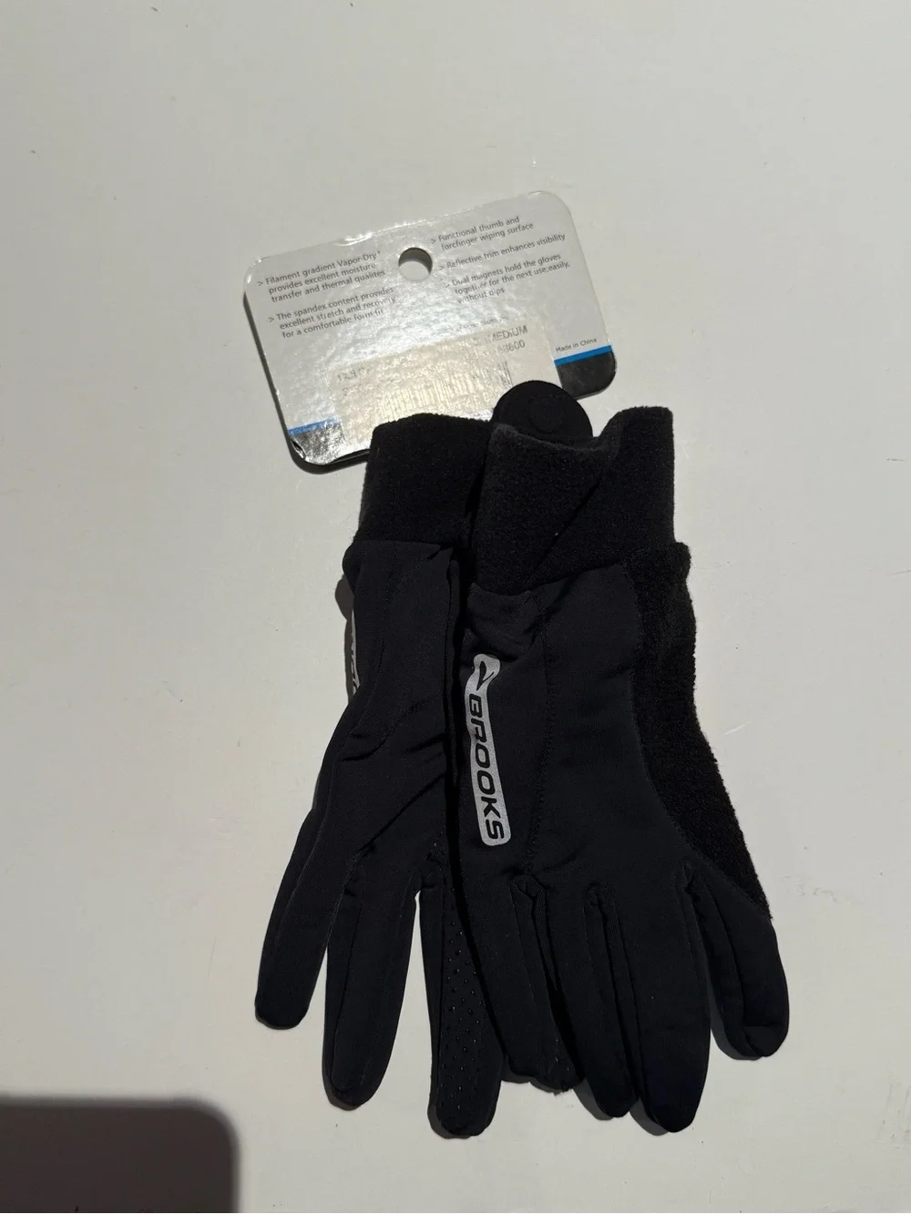 Brooks Black Women's Vapor-Dry Gloves